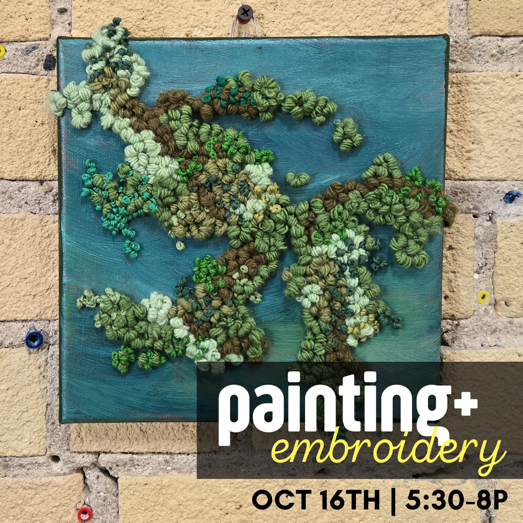 Moss Knot Painting + Embroidery | Oct 16th 5:30-8pm