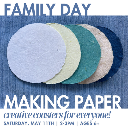 Handmade Paper Coasters | Family Day May 11th, 2-3pm