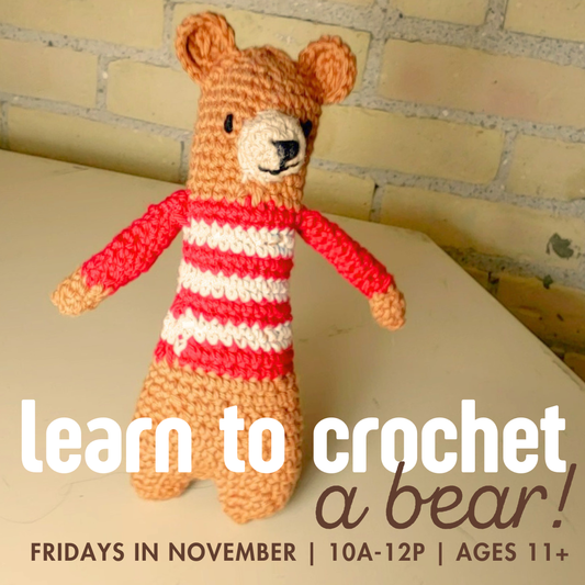 Kids Learn to Crochet! Bear | Fridays in November