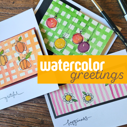 Watercolor Greetings | Multiple Dates Available