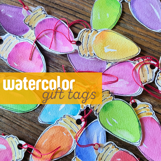 Watercolor Gift Tags | Dec 5 10a-12p